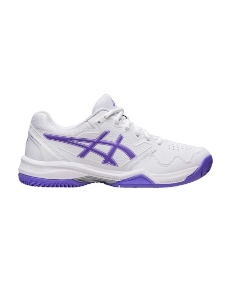 Asics Gel-Dedicate 7 Clay Blanco Morado Mujer | Ofertas de pádel